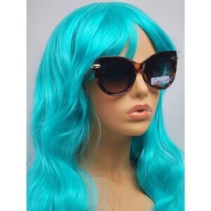 FGX Foster Grant Full Cat Eye Brown Tortoise Shell & Gold Sunglasses 52068FGX201